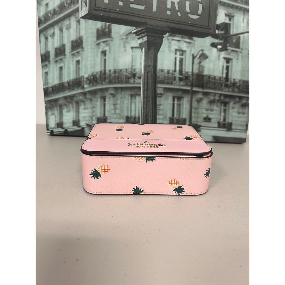 Kate Spade K7629 Staci Square Pineapple Crossbody Pink - Picture 5 of 8